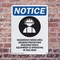 Signmission Hazardous Noise Area OSHA Notice Sign, Plastic, 10in W x 14in L, 2PK OS-2PACK-NS-P-1014-V-13323 - alternate 5